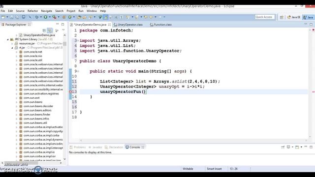 UnaryOperator Functional Interface in JAVA 8 | Writing Lambda for UnaryOperator смотреть онлайн