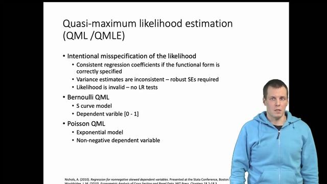 Quasi-maximum likelihood estimation смотреть онлайн