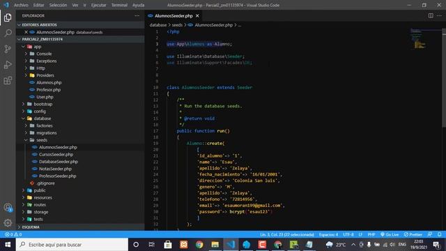 APLICACION PEQUEÑA CON LARAVEL 5.5 USANDO BASE DE DATOS SEEDERS, MODEL, MODEL FACTORIES, TINKER смотреть онлайн