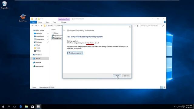 Apple QuickTime 7.7.8.80.95 & Windows 10 смотреть онлайн