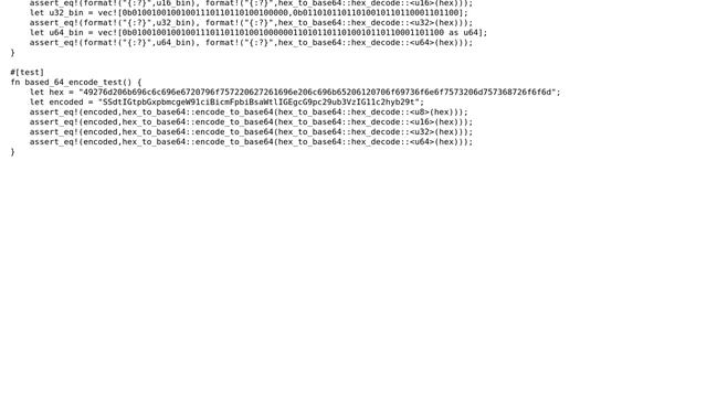 Code Review: Matasano cryptopals: Conversion to base 64 (with generic types) смотреть онлайн