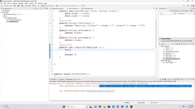 Comparator and Comparable Interface смотреть онлайн