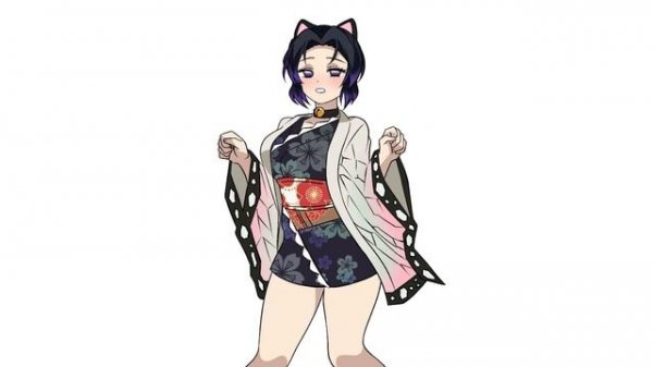 Shinobu's sad cat dance - Kimetsu no Yaiba animation