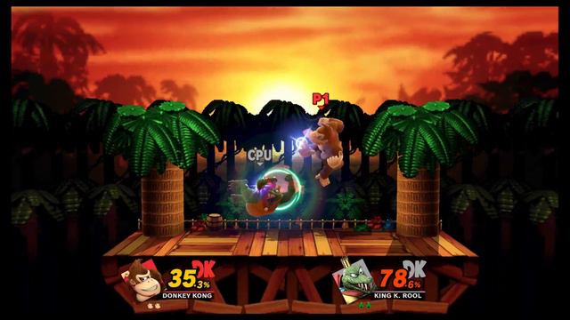 Super Smash Bros. Ultimate: Donkey Kong Vs King K. ROOL (LV9 CPU) смотреть онлайн