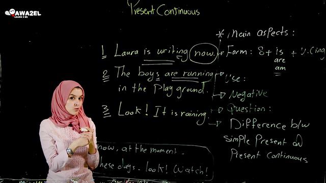 قاعدة ال- present continuous - الصف العاشر смотреть онлайн