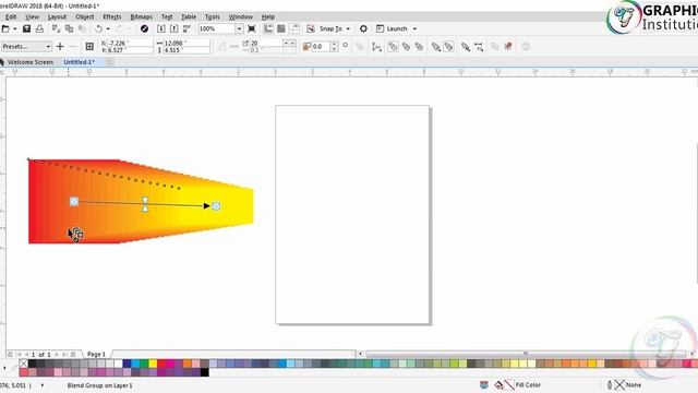 How to use blend tool in CorelDraw 2018 Episode 38 смотреть онлайн
