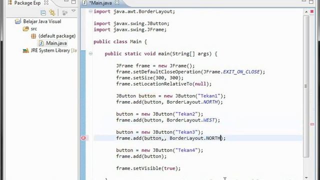 2 JButton dan BorderLayout смотреть онлайн