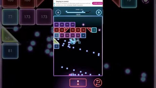 Bricks Breaker Quest Level 677 смотреть онлайн