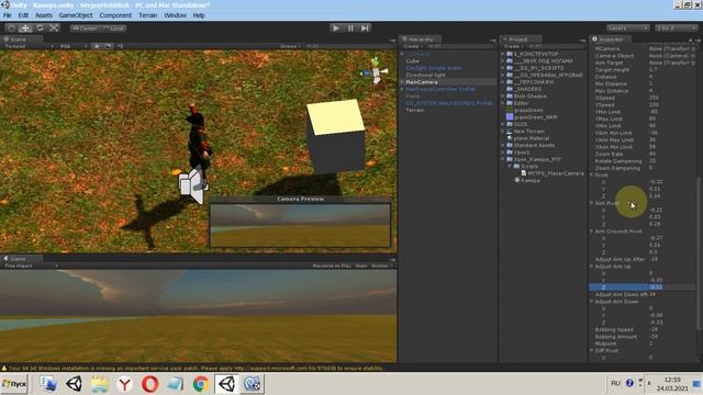 Уроки unity Урок 1-4 Камера rpg tps Завершение рпг смотреть онлайн