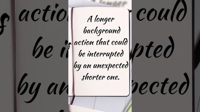 A longer background action interrupted by an unexpected shorter one - past continuous смотреть онлайн