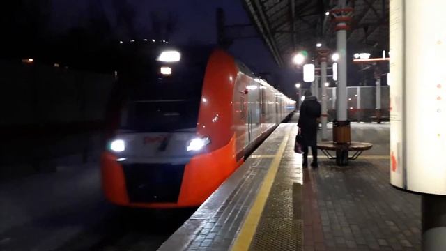[РЖД] [МЦК] Электропоезд ЭС2Г "Ласточка" рейсом по часовой стрелке на МЦК. смотреть онлайн