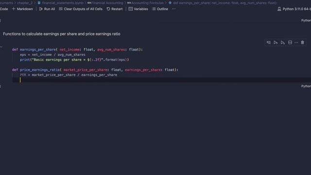 Earnings per Share & Price Earnings Ratio in Python смотреть онлайн