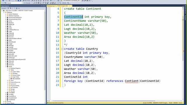Part 6 Quick Start SQL Server in Amharic Language Creating the first Database and Tables смотреть онлайн