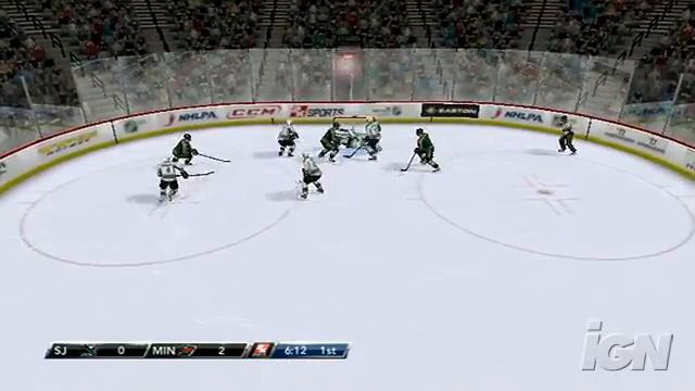 NHL 2K9 Nintendo Wii Gameplay - Working the Puck Around смотреть онлайн