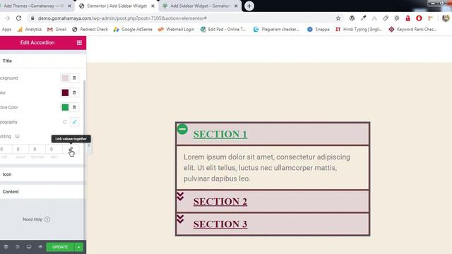 Elementor Accordion and Toggle Elements Tutorial смотреть онлайн
