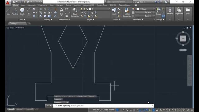 Status Bar in Autocad - [OSNAP (object snap), Object snap tracking (AUTOSNAP)] смотреть онлайн