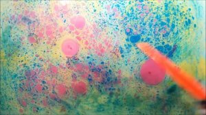 ЭБРУ - рисование на воде.  МЕТАМОРФОЗЫ