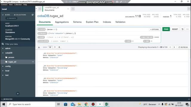 Membuat Query di MongoDB ( Aggregation, Filter, Sort, dll) - Nanda Amelia смотреть онлайн