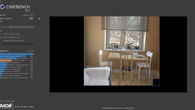 Intel i7-11800H {Captiva I65-635} - Cinebench R23 CPU-Test смотреть онлайн