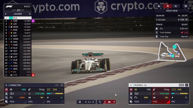 F1 Manager 2022 (Mercedes) - Episode 24 - The Drive for Eight [Bahrain 23] смотреть онлайн