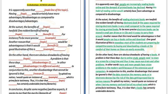 IELTS Essay Template | Do the advantages outweigh disadvantages | GT IELTS смотреть онлайн