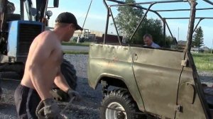 Ставим кузов УАЗ 469