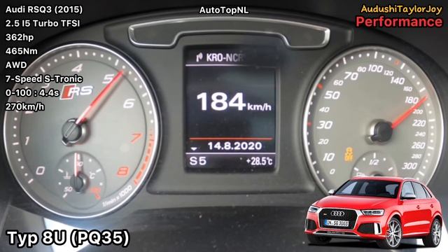 Audi RSQ3 Acceleration