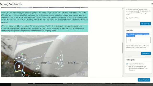 Wordpress News-Parser Plugin v1.0.0. Visual Constructor tutorial. смотреть онлайн