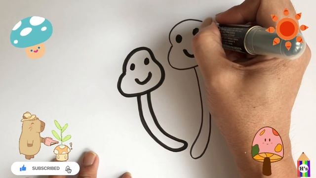 How To Draw Enoki | Bolalar uchun enoki rasm chizish | рисуем эноки для детей смотреть онлайн