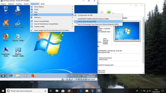 COMO FAZER A MAQUINA VIRTUAL RECONHECER O PENDRIVE смотреть онлайн