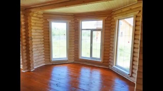 Дача 125 м2 (оцилиндрованное бревно). Земельны... смотреть онлайн