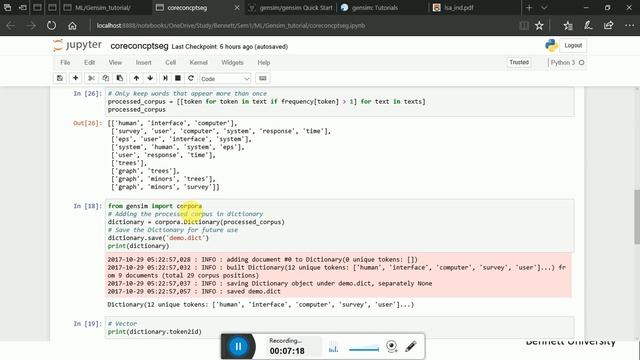 Tutorial on GenSim, a tool for Topic Modelling (Part 2) смотреть онлайн