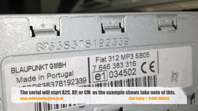 How To Get Your Radio Code For Fiat Stilo Online In Minutes смотреть онлайн