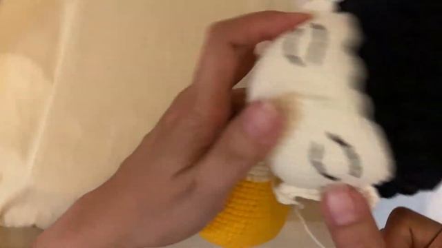 Crochet Buddha Amigurumi. Sewing Head To Body