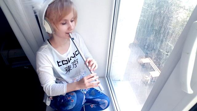 Stardew Valley | A Stillness In The Rain (Abigail's Melody) on tin whistle flute (Bb) смотреть онлайн