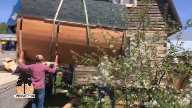 Купить Баню-Бочку в Новосибирске. Цена Бани-Бочки на видео 160 000 руб. смотреть онлайн