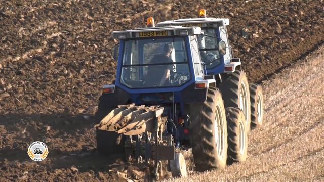 1987 Ford 7610 II and 1991 Ford 7810 III | Ploughing with Ransomes 300-Series | Classic Tractors смотреть онлайн