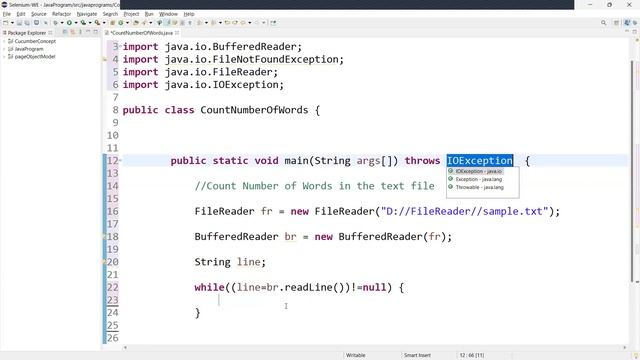 Count Number of Words in Text File | Java Interview Question смотреть онлайн