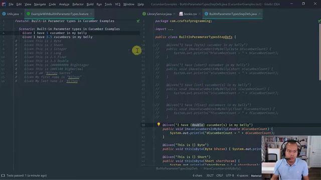 Complete Course of Cucumber for Java: Parameter Types смотреть онлайн