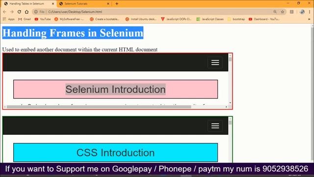Handling iFrames in Selenium in Telugu by Kotha Abhishek Part 11 смотреть онлайн