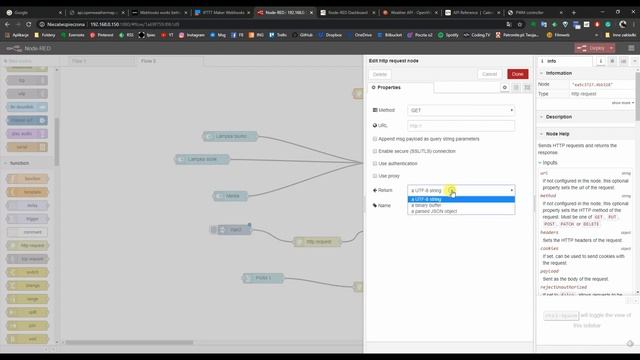 Node-RED i HTTP request смотреть онлайн