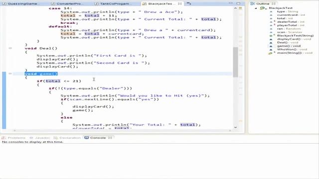 Intermidiate Java 21: Blackjack Program смотреть онлайн