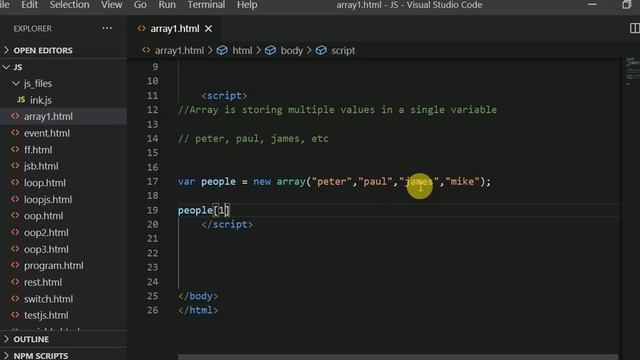 JS ARRAY 1 смотреть онлайн