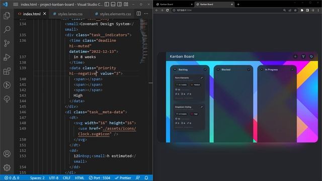Kanban Board // Speedrun // HTML & CSS Tutorial смотреть онлайн