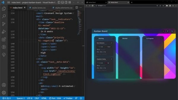 Kanban Board // Speedrun // HTML & CSS Tutorial