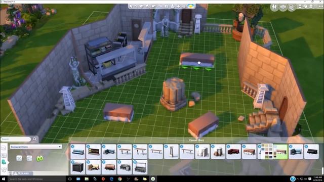 The Sims 4 | Lets Build | Ancient Ruin Restaurant смотреть онлайн