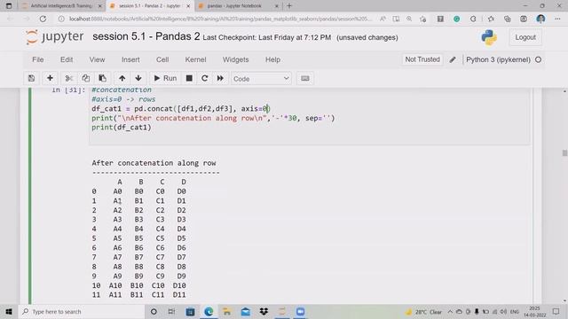 pandas |17| How to merge and concatenate dataframe in pandas? |#pyhton #pandas # datascience смотреть онлайн
