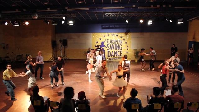 ESDC 2012 - Open Lindy Hop Jack and Jill Prelims Heat 3 смотреть онлайн
