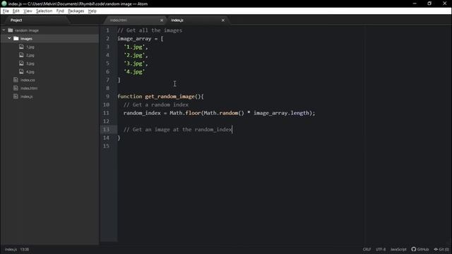 How to select a RANDOM IMAGE in an array using JavaScript смотреть онлайн