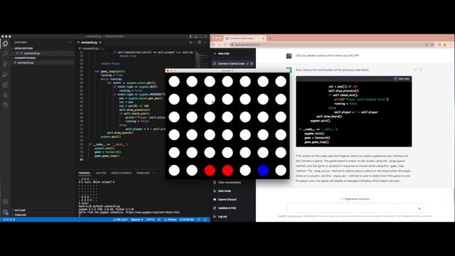 Creating a Connect 4 app from scratch in 5 min using Chat GPT смотреть онлайн